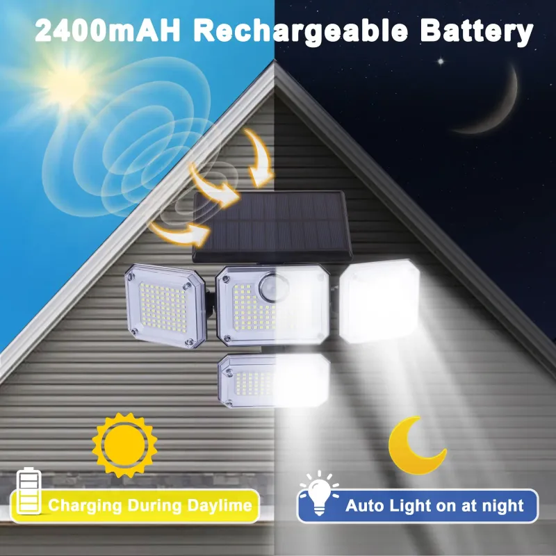 Solar Motion Sensor Wall Lamp 2