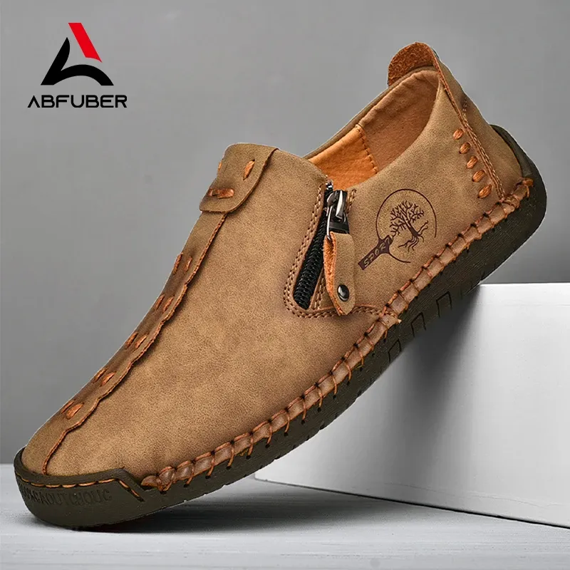 Handmade Leather Slip-On Loafers 1