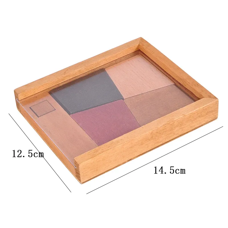 Classic Wooden IQ Tangram Puzzle 6