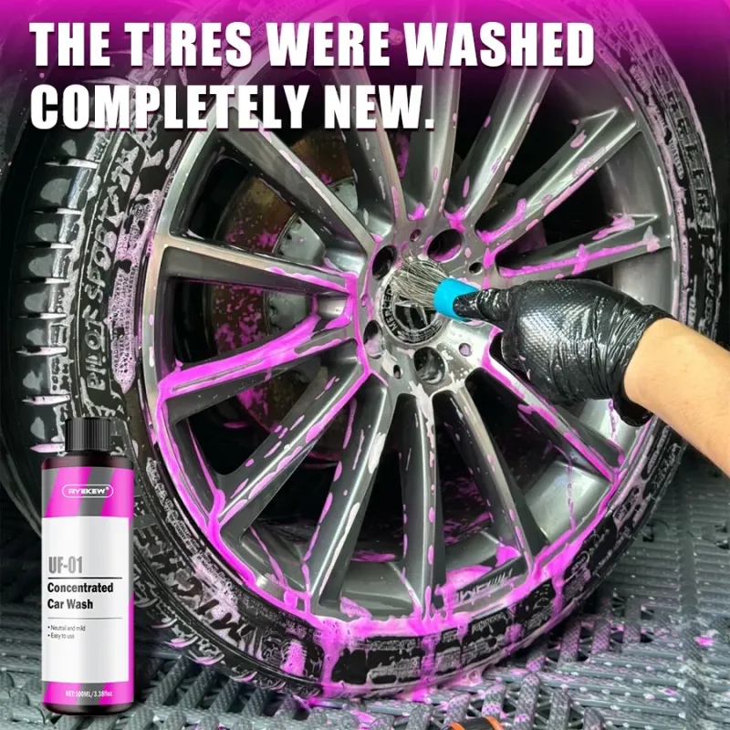 Pink Foaming Car Wash Soap with Wax 5