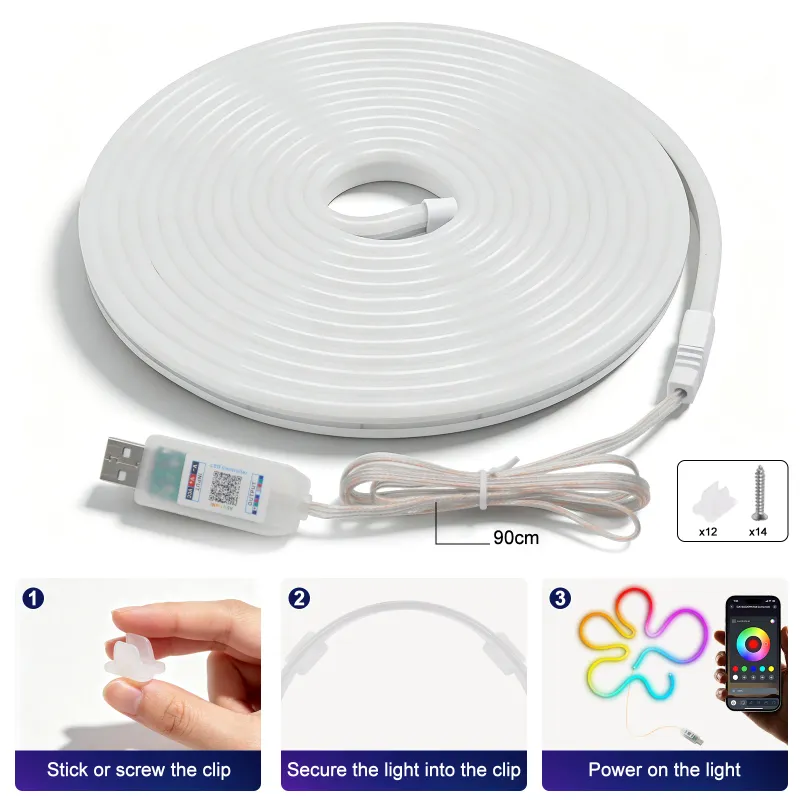 RGBIC LED Neon Strip Light Kit 4