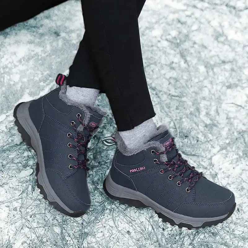 White Basketball Hiking Shoes for Women 3