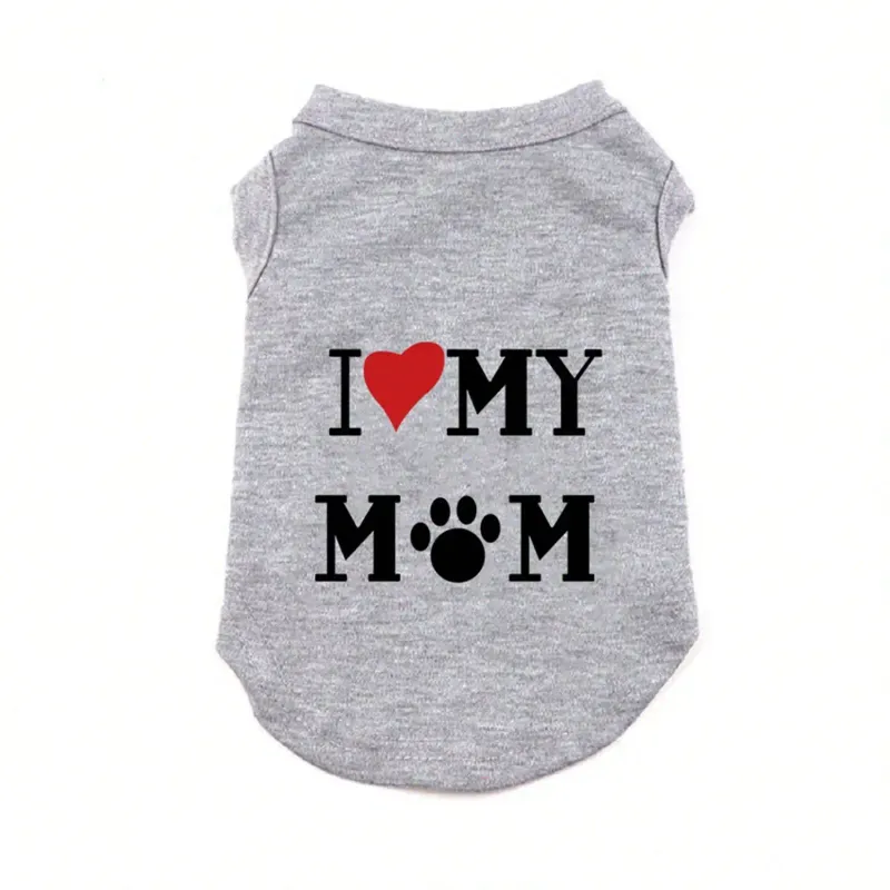 Lovely Pet Print Vest T-Shirt 2