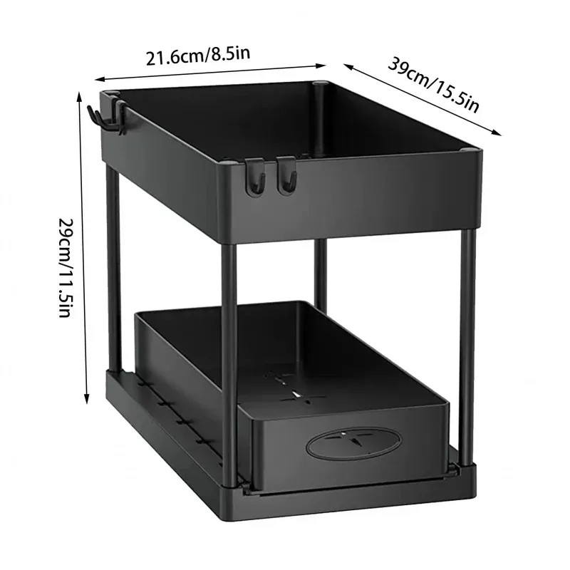 2-Tier Under Sink Sliding Organizer 5