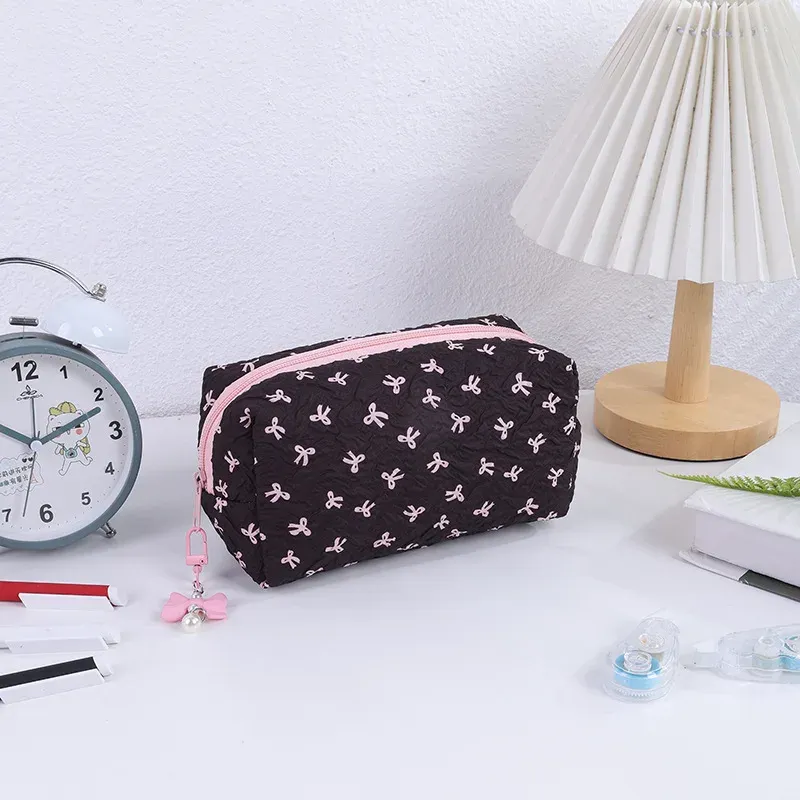 Mini Bow Pencil Case Back To School Pen Bag Girls Large Capacity Pencil Pouch Stationery Bag Cute Students Pencilcase Organizer 6