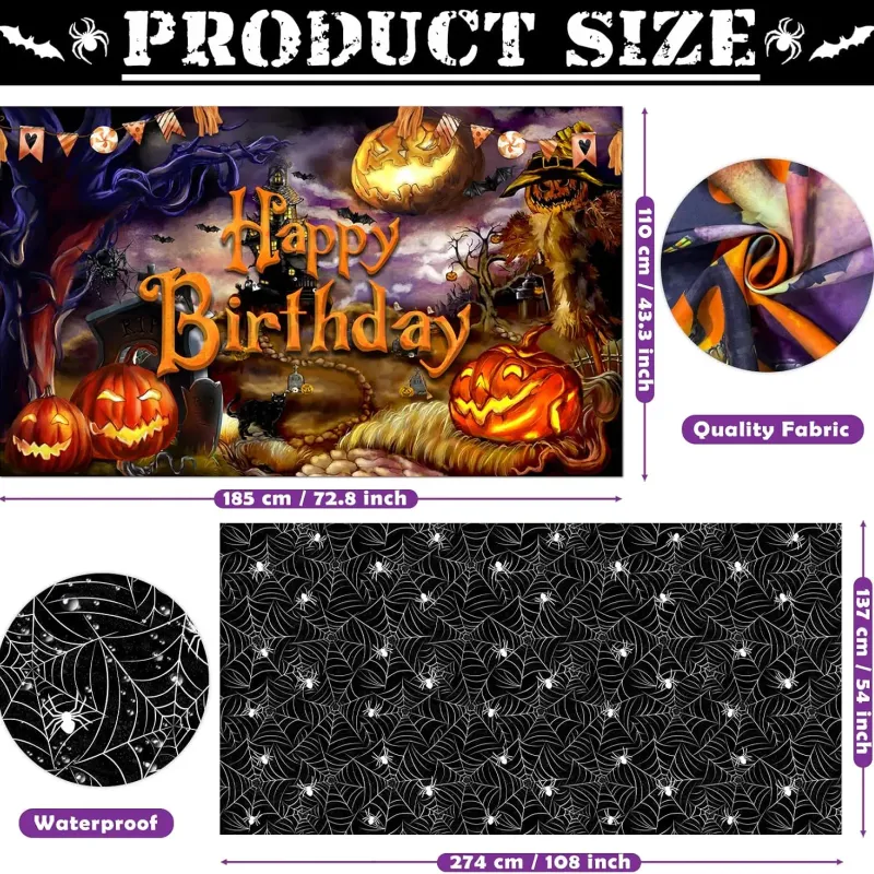 Halloween Spider Web Balloon Arch Kit 3