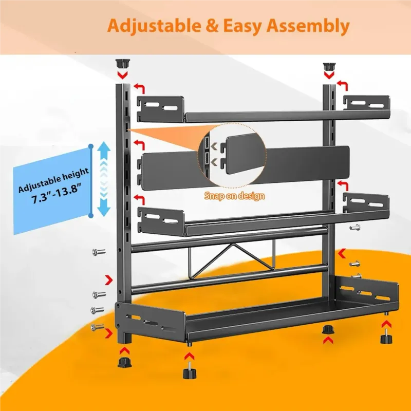 3-Tier Adjustable Spice Rack 6