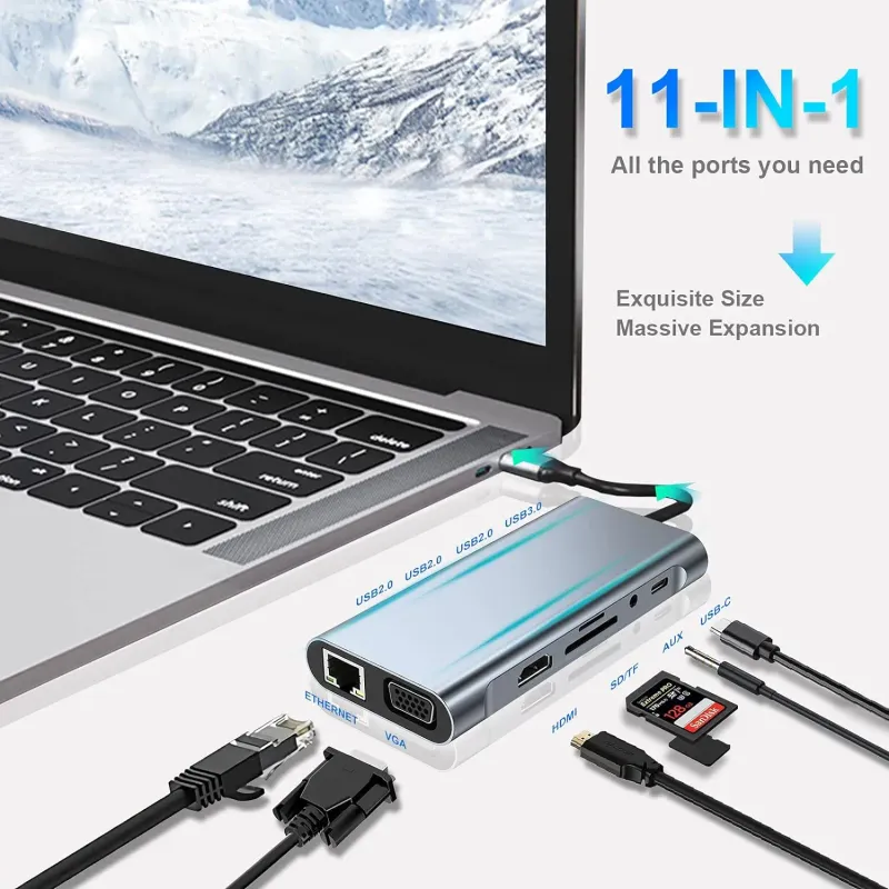 7-in-1 USB C Hub Adapter 4