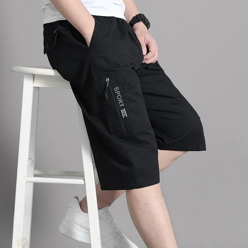 Men's Cargo Shorts with Zipper Pockets 2