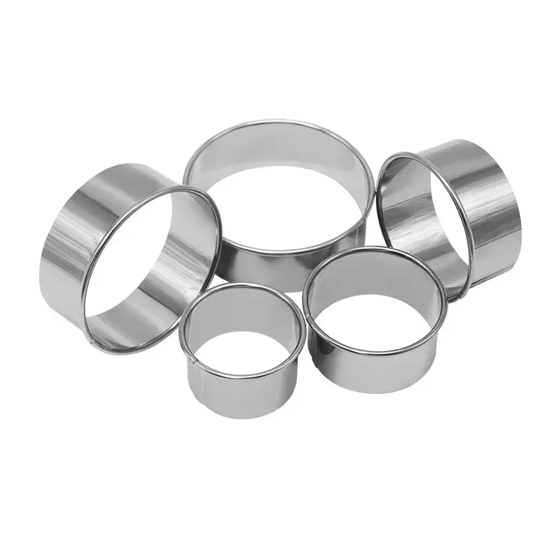 Round Stainless Steel Biscuit & Dumpling Mold Set 2