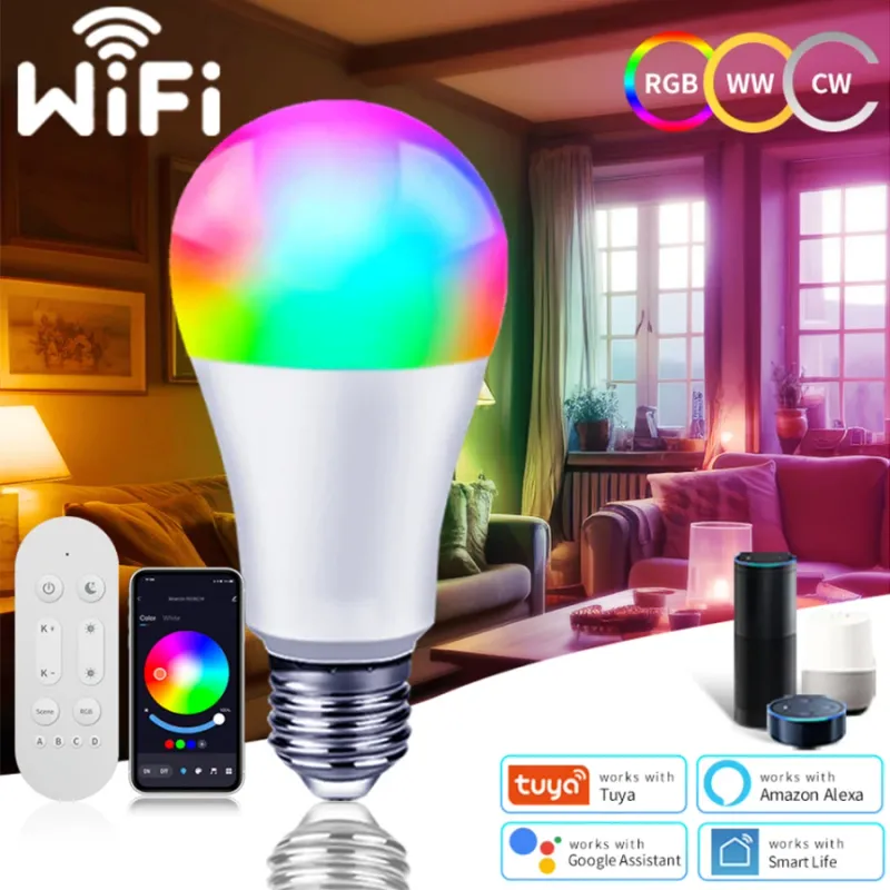 Tuya WiFi Smart Color Changing LED Bulb 1
