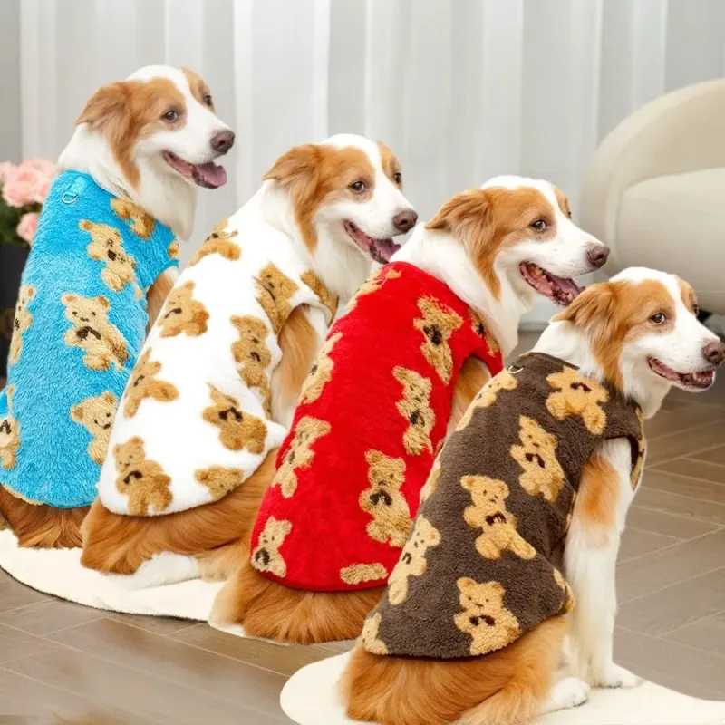 Winter Puppy Bear Fleece Dog Vest 2