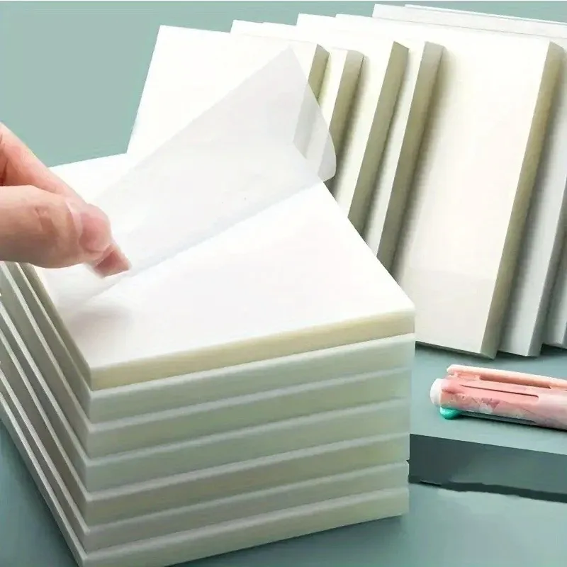 Transparent Waterproof Sticky Memo Pad (50 Sheets) 1
