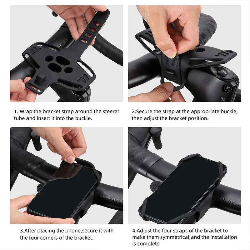 WEST BIKING Silicone Bike Phone Holder 6