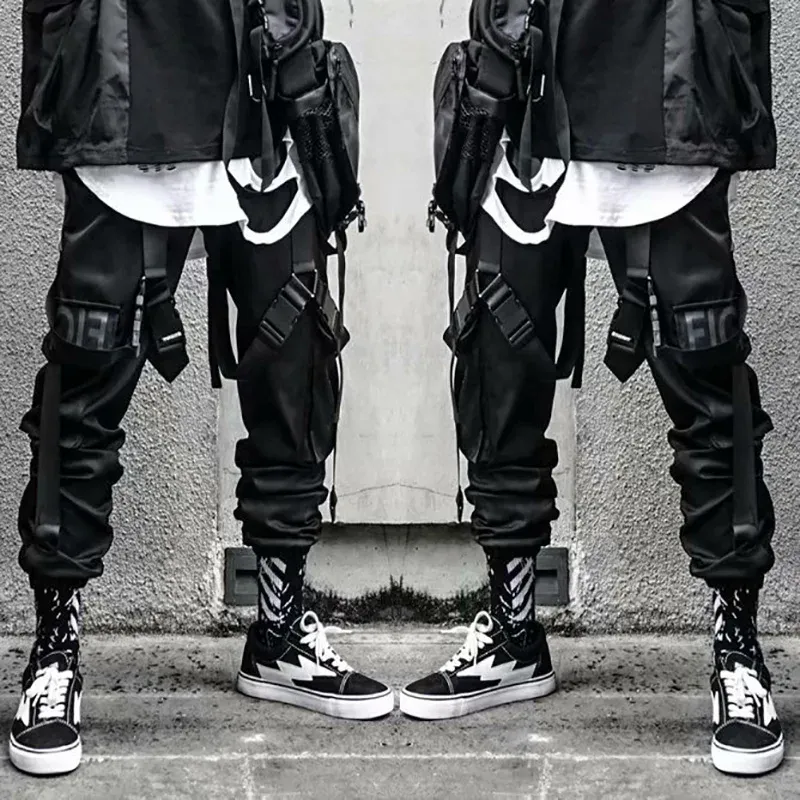 Harajuku Cargo Joggers - Y2K Streetwear 1