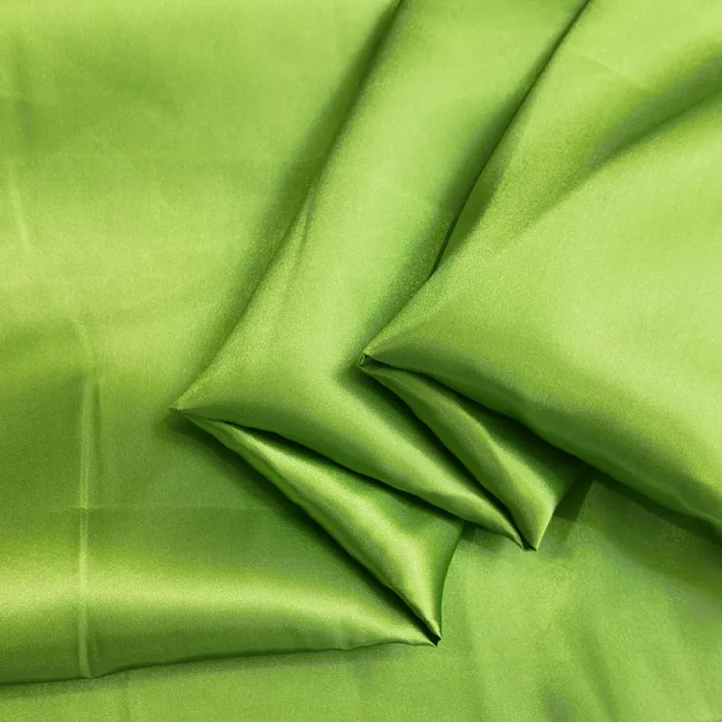 Green Satin Charmeuse Fabric - 58" Wide 5