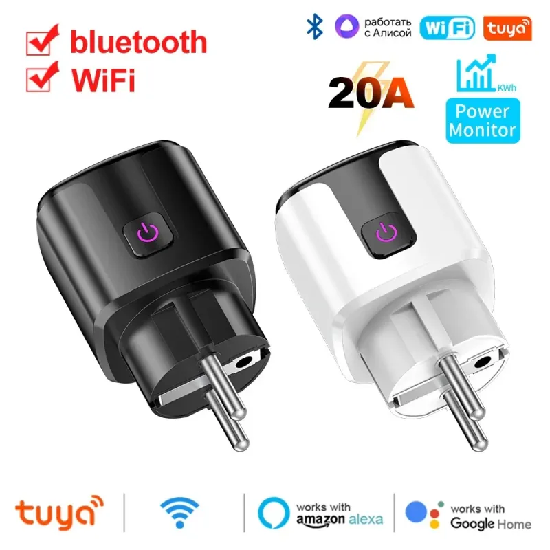 Tuya Smart EU Plug 20A with Power Monitoring 1