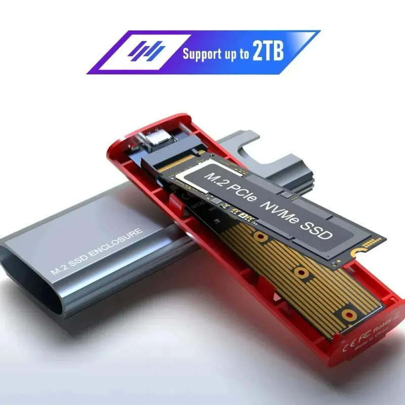 M.2 SSD Enclosure - 10Gbps USB-C 2