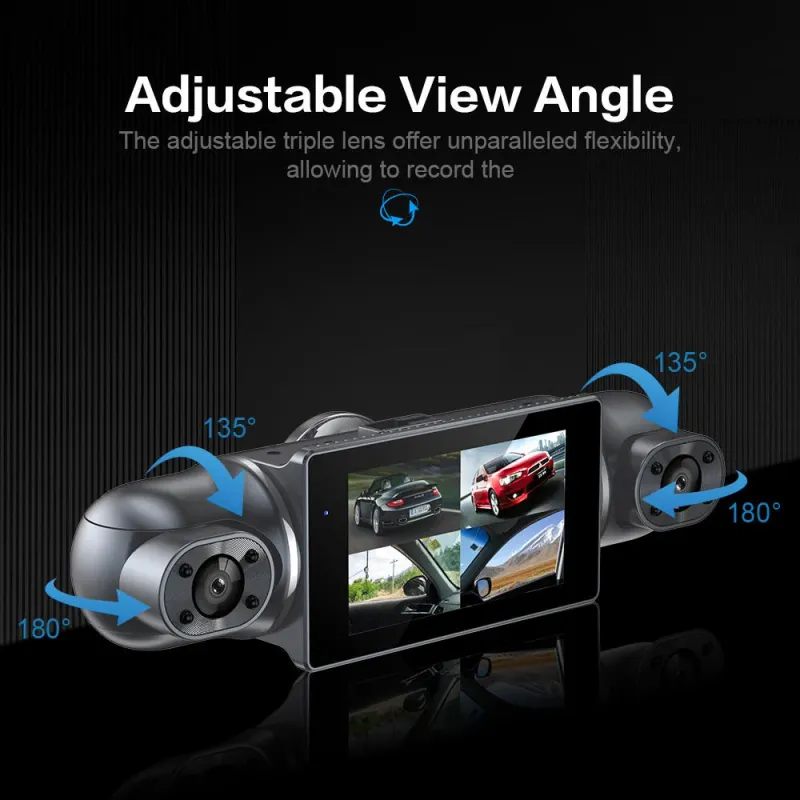 4K 360° Dash Cam with 4 Cameras 5