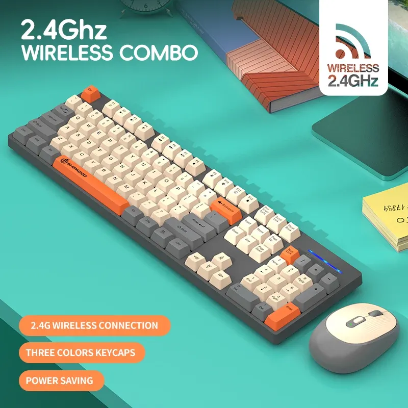 Shipadoo 2.4G Keyboard & Mouse Combo Set 2