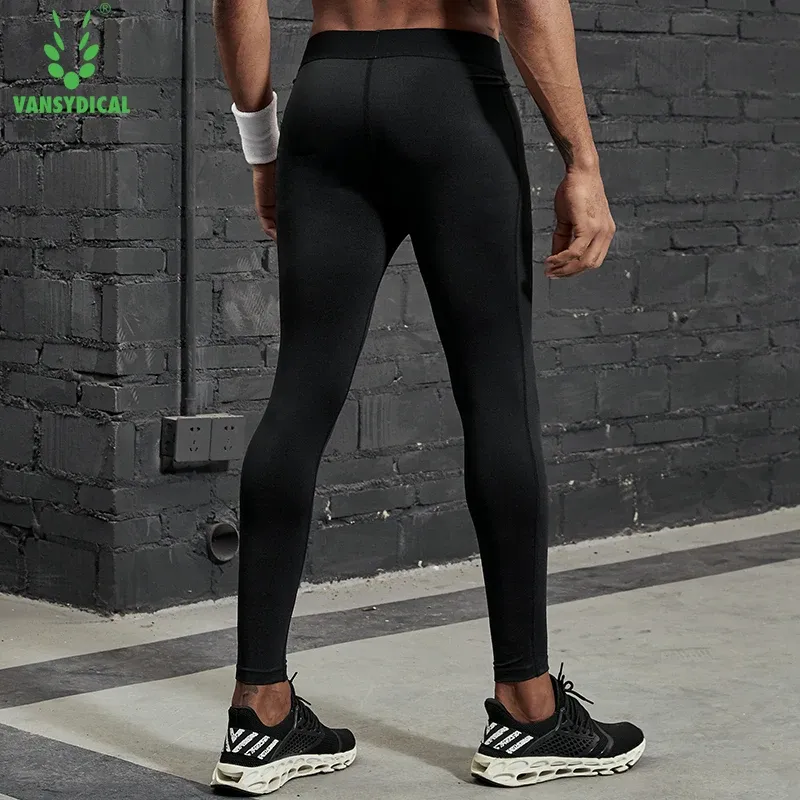 Men's Compression Running Pants with Reflective Stripes 3