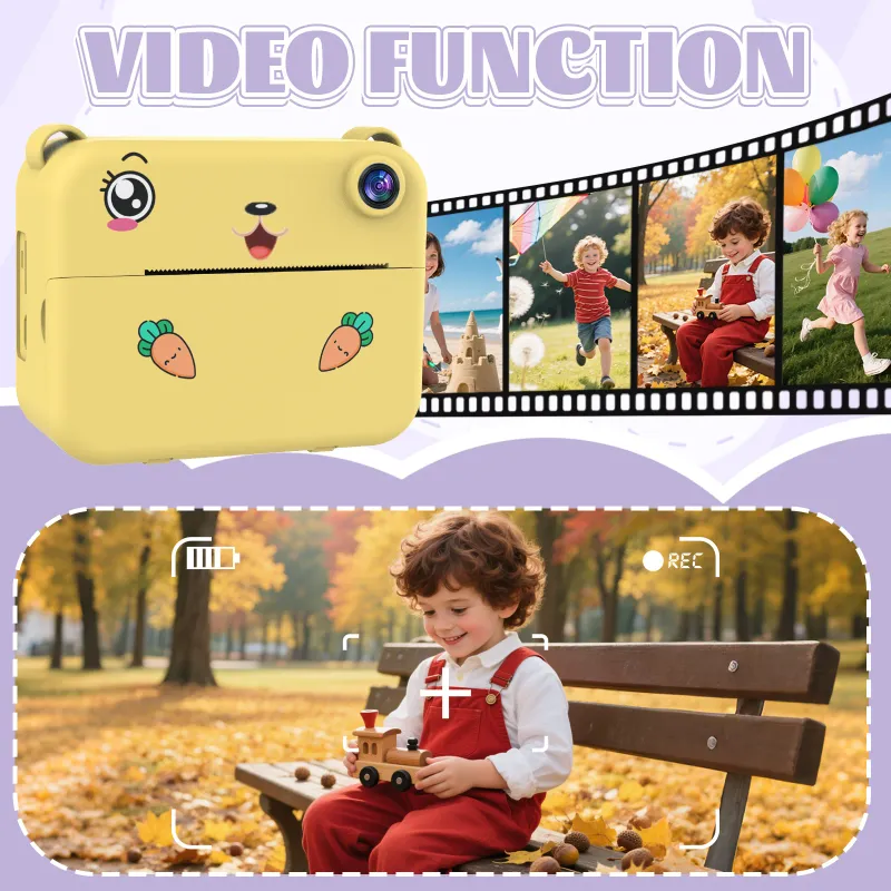 Kids Digital Camera 1080P HD Dual Lens 4