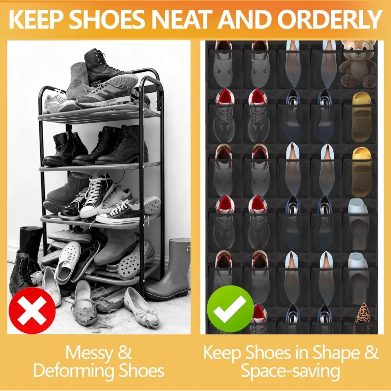 40-Pocket Over Door Shoe Organizer 5
