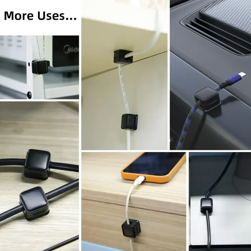 6-Pack Magnetic Cable Clips & Organizers 5