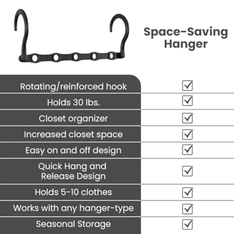 Collapsible Dorm Hangers - Space Saving 6
