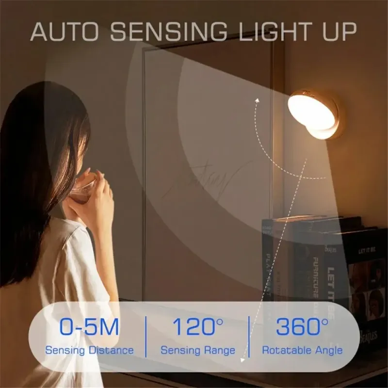 USB Motion Sensor LED Night Light 4