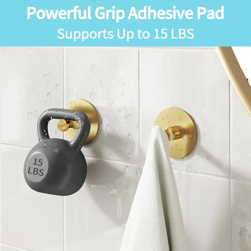No Damage Aluminum Adhesive Hooks 5