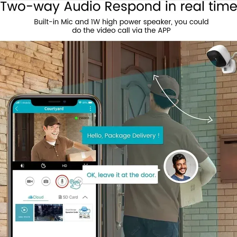 Lenovo 4K Mini WiFi Security Camera 2