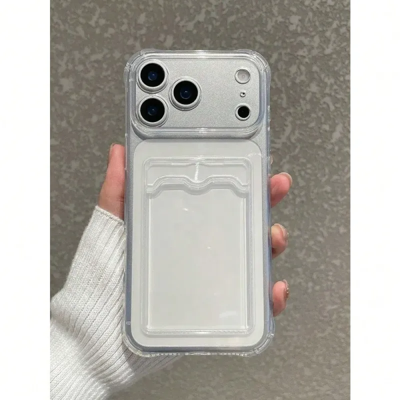 Transparent Card Holder iPhone Case 1