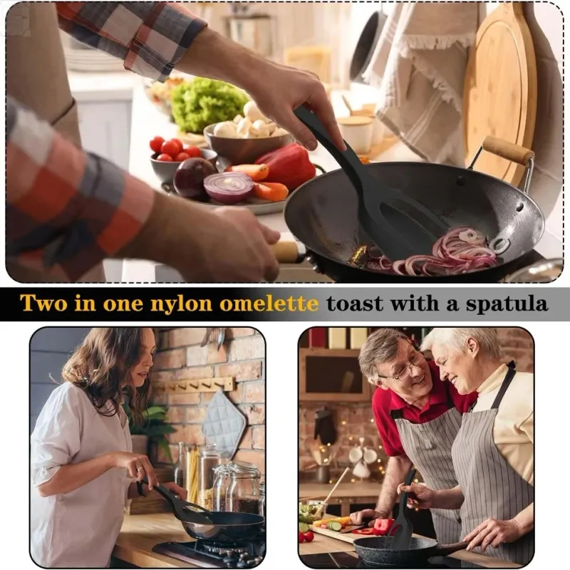 2-in-1 Flip Spatula Tongs Tool 6