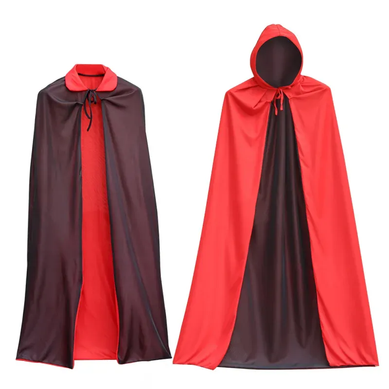 Reversible Vampire Hooded Cloak Cape 4