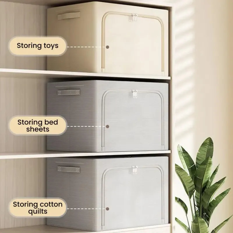Zippered Foldable Clothes Storage Box 3