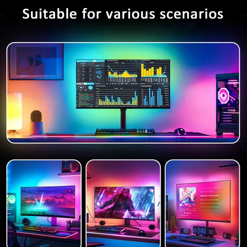 USB RGB Monitor Light Strip for Gaming 6