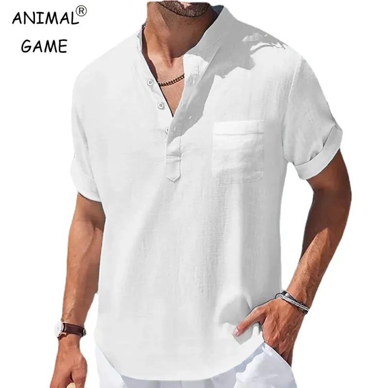 Men's Casual Linen Summer Shirt 1