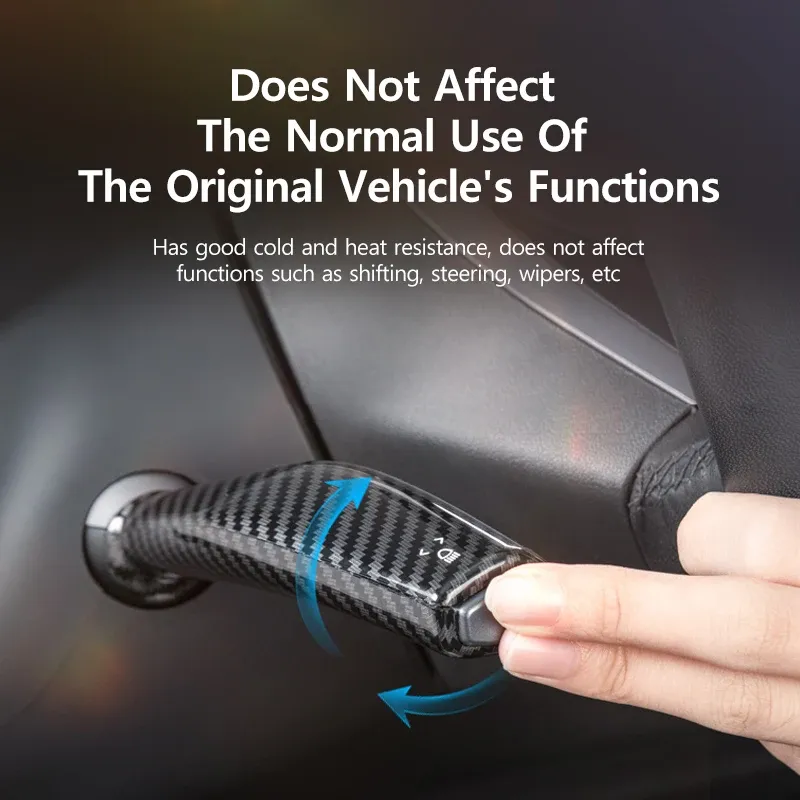 Tesla Gear Lever Cover - Carbon Fiber Style 4