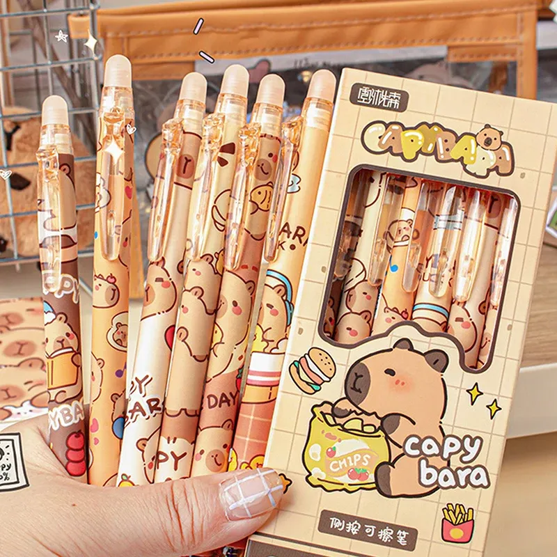 Capybara Gel Pen Set (6Pcs) 1