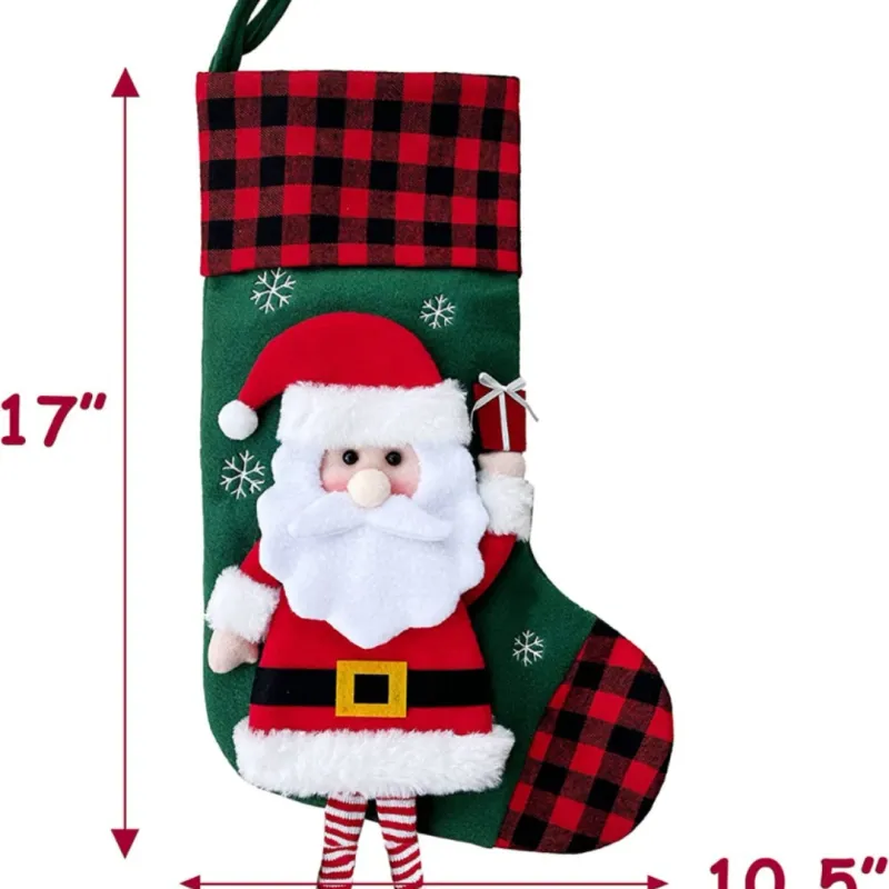 Personalised Santa Snowman Reindeer Christmas Stocking 5