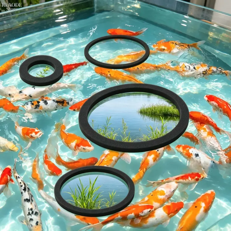 Aquarium Floating Plant Ring Foam Barrier 4