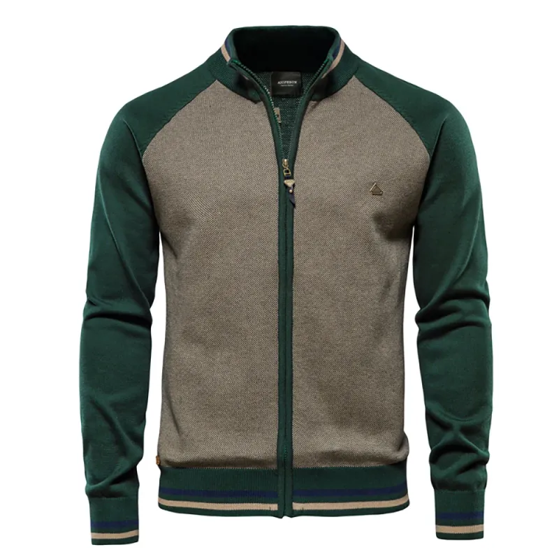 Men's Spliced Streetwear Cardigan 1