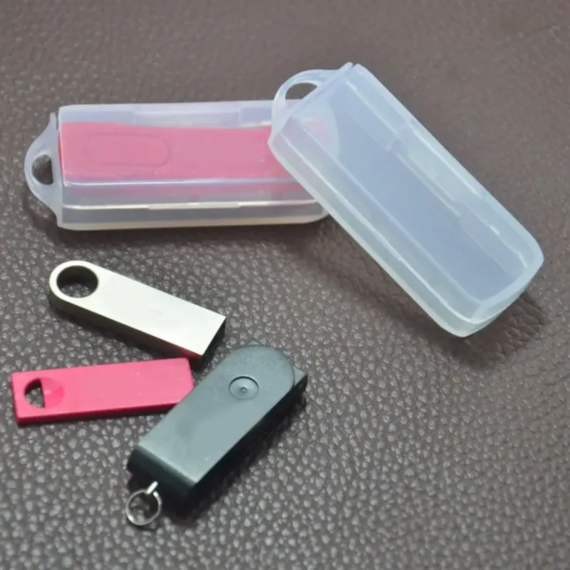 10pcs Clear USB Drive Cases 3