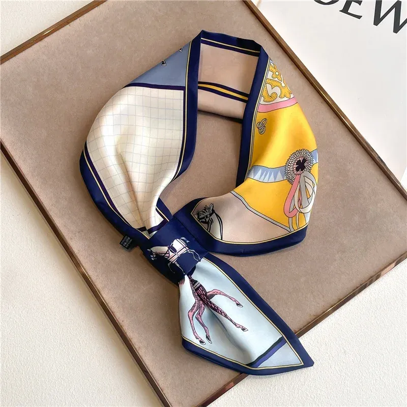 Luxury Satin Silk Neckerchief Scarf 4