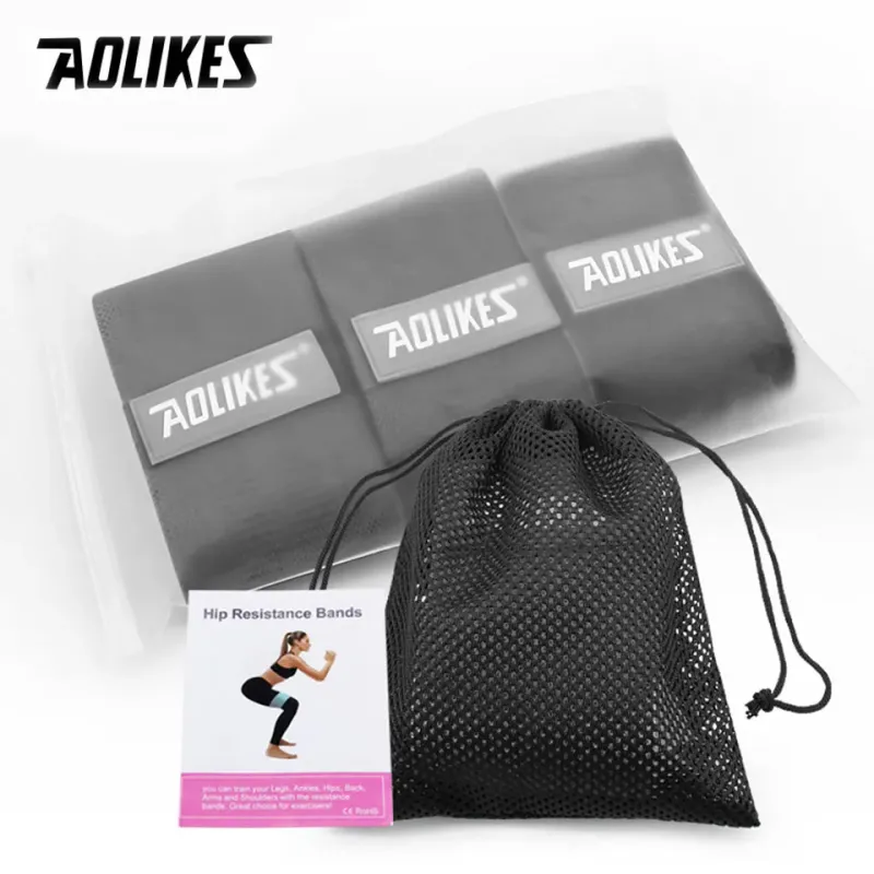 AOLIKES 3-Piece Fabric Resistance Bands 6