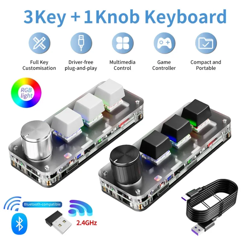 3-Key Macro Mechanical Keypad 1
