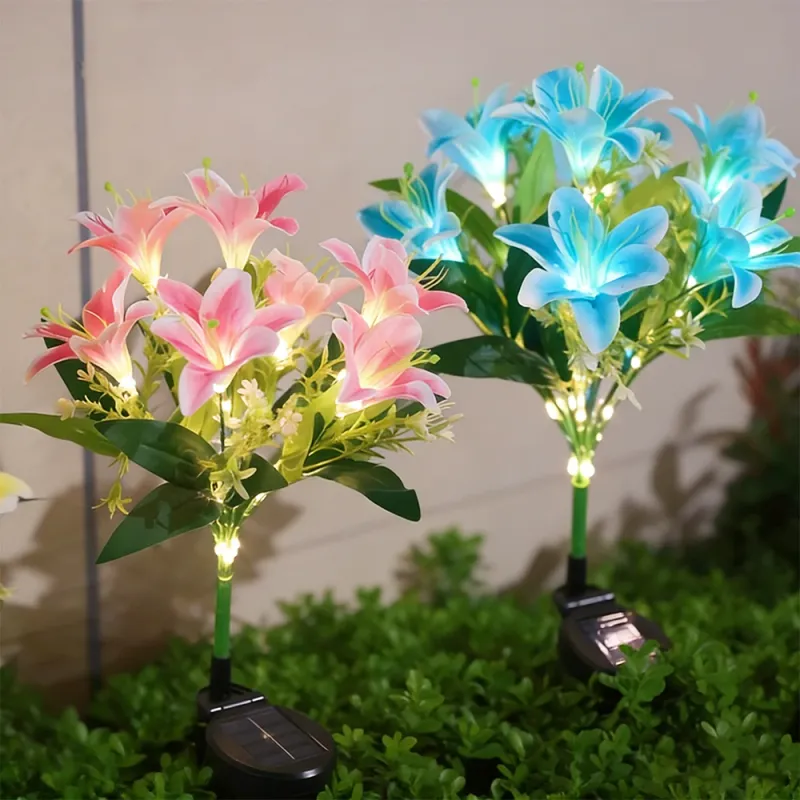 Solar Lily Flower Garden Lights 1