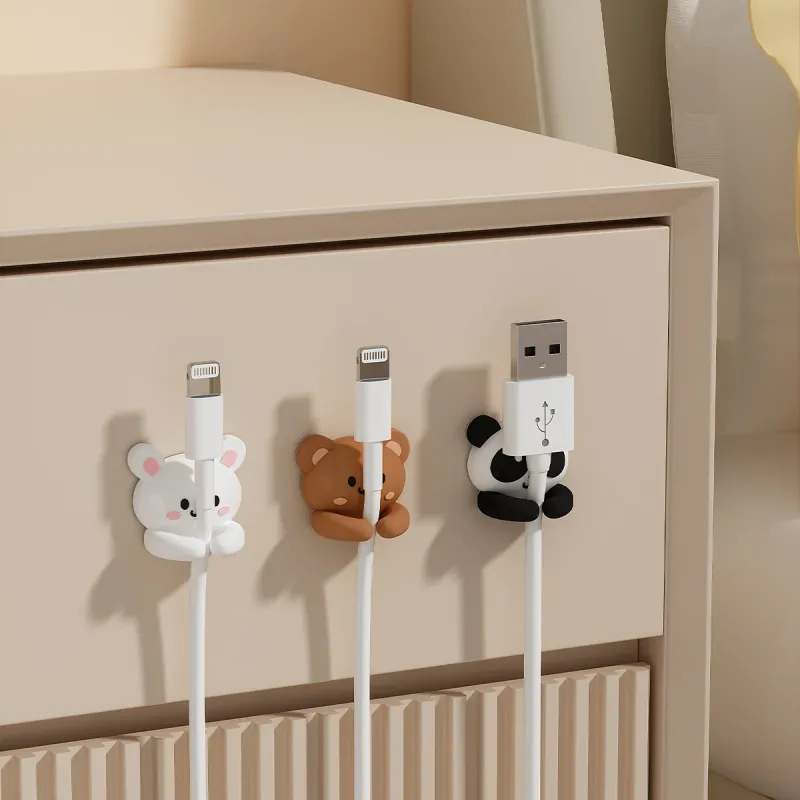 WORTHBUY Cute Desktop Cable Organizer 4