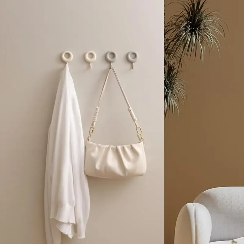 4-Pack Heavy Duty Adhesive Wall Hooks 4